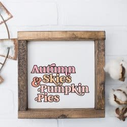 Autumn Skies & Pumpkin Pies SVG