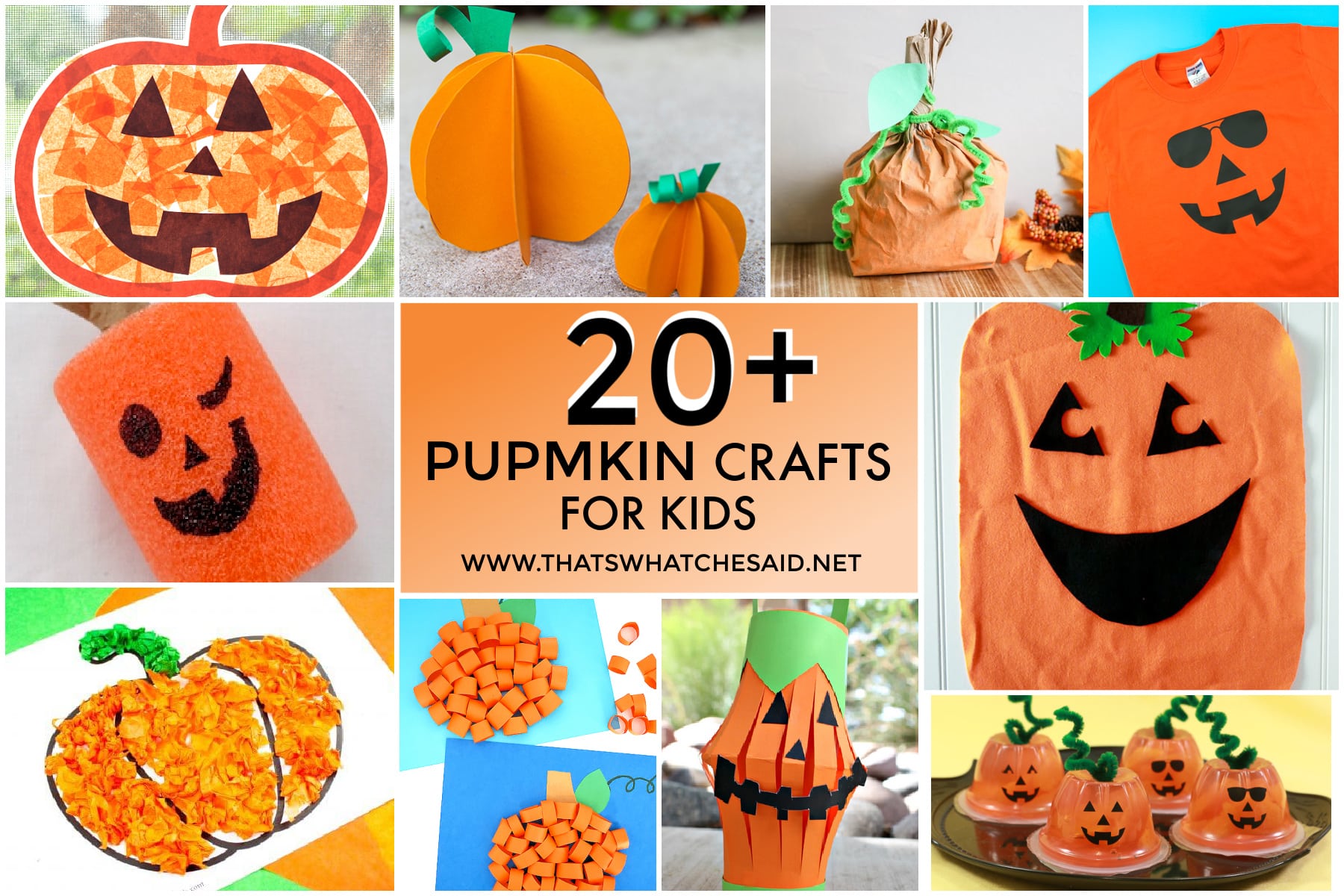 Upcycled Plastic Bottle Pumpkin Craft for Kids - About a Mom