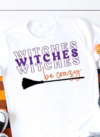 Witches Be Crazy on a white shirt