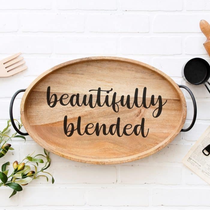 Platter with beautifully blended