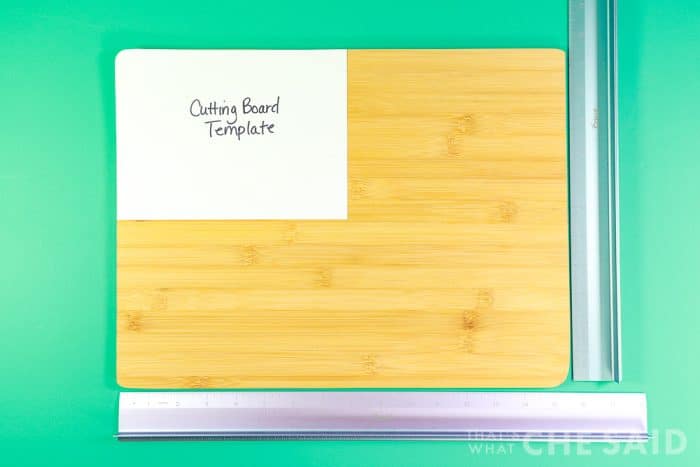 Cutting Board template idea