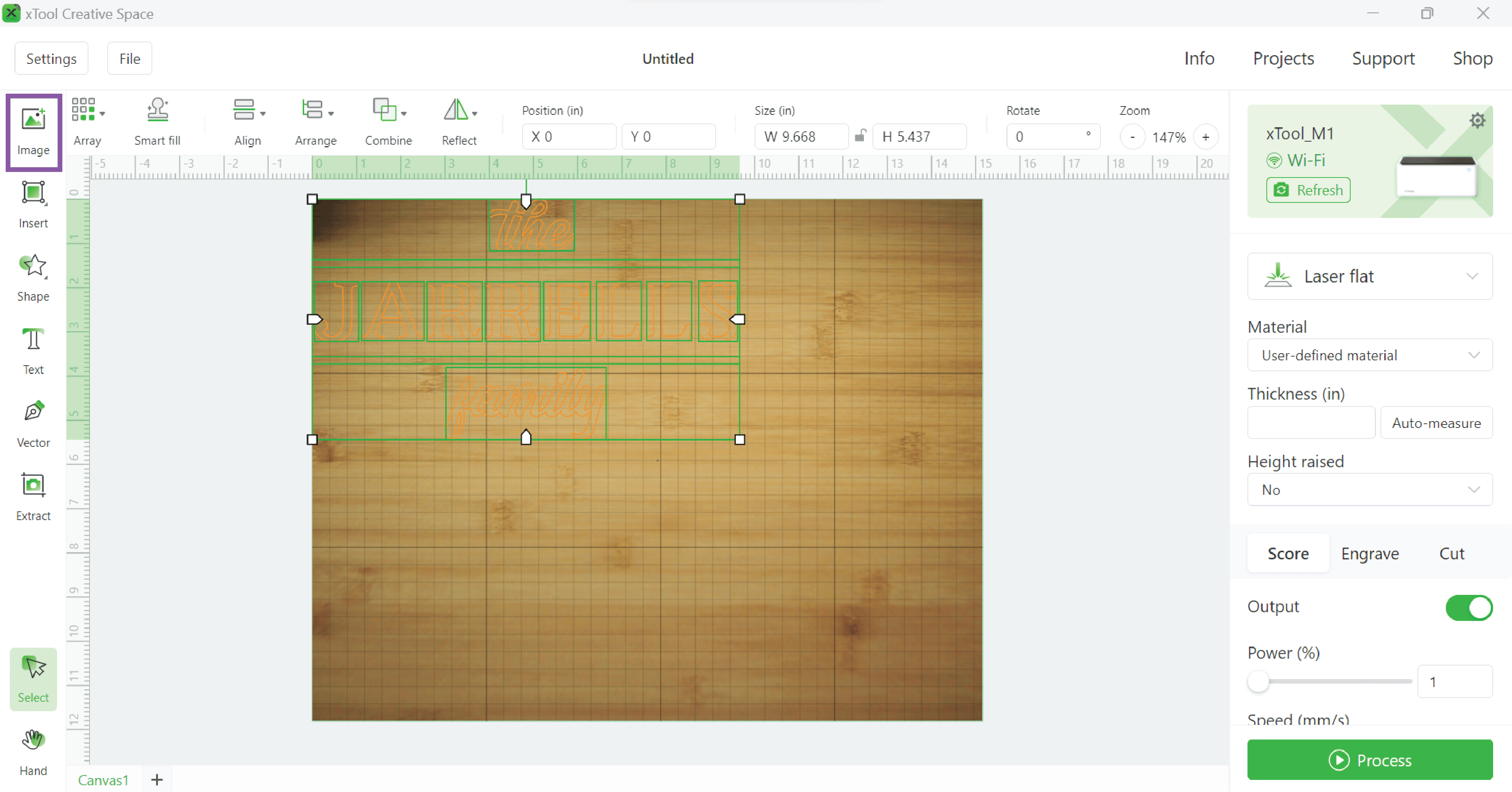 import SVG design into XCS