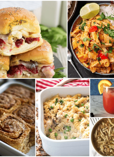 Square collage of Thanksgiving Leftover Recipes