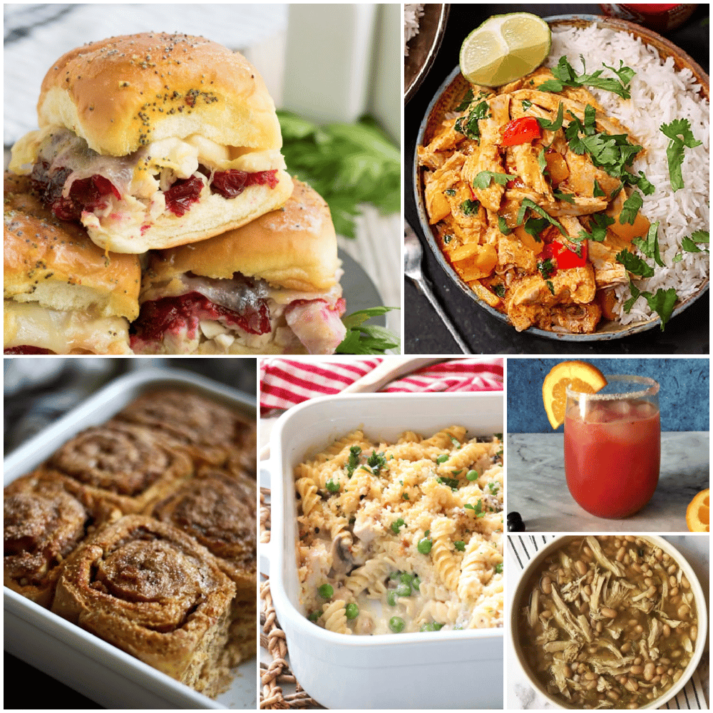 Square collage of Thanksgiving Leftover Recipes