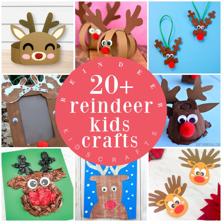 Popsicle Stick Reindeer Craft for Kids with Template