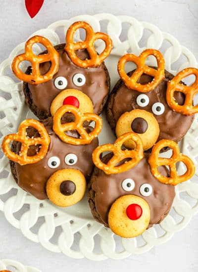 Reindeer Cake Mix Christmas Cookies