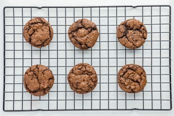 Cake Mix Cookies Cooling on Wire Rack