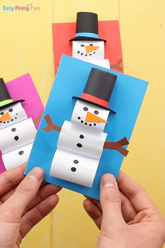 Paper snowman cRaft for kids