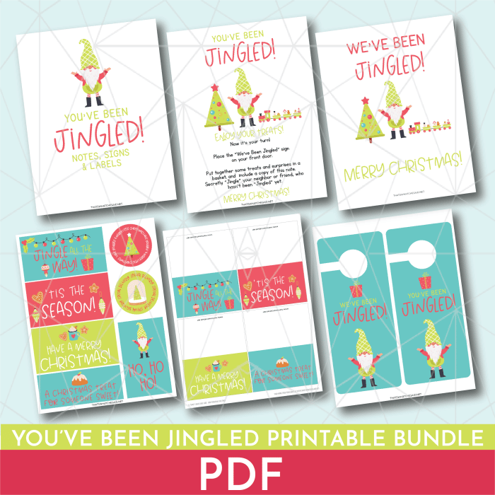You've Been Jingled Printable Bundle – That's What {Che} Said...