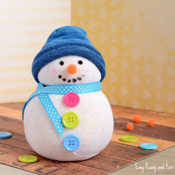 Sock Snowman Craft for kids