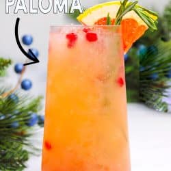 Sparkling Rosemary Paloma Recipe Pin Image