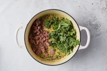 add kale and sausage