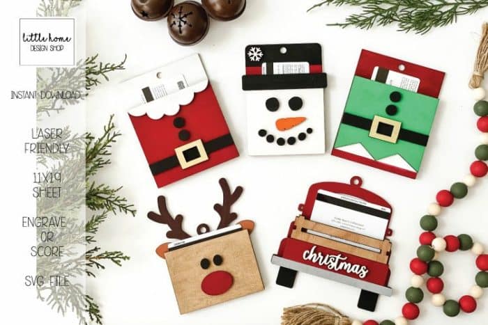 gift card ornaments