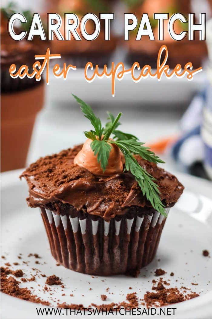 Pin image of Single Carrot Patch Cupcake