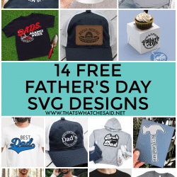 14 Free Father's Day SVG files collage