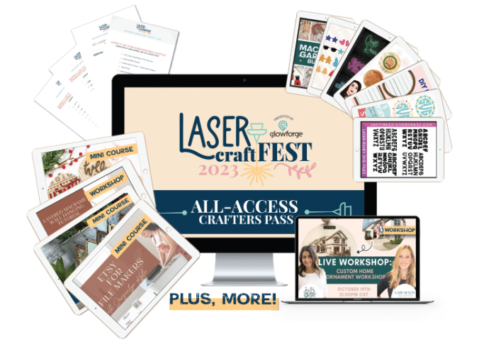 Laser Cratfest all access pass logo and exaple
