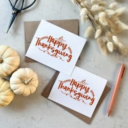 Happy Thanksgiving hand lettered svg