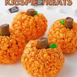 Pumpkin Rice Krispie Treats - Easy Fall Recipe