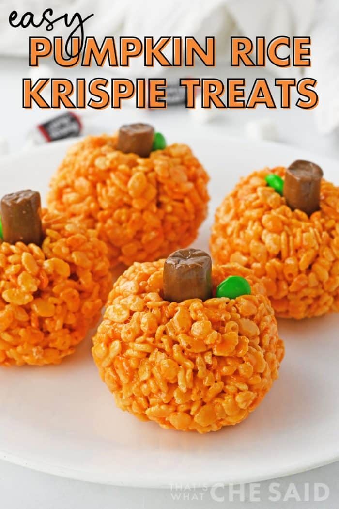 Pumpkin Rice Krispie Treats - Easy Fall Recipe