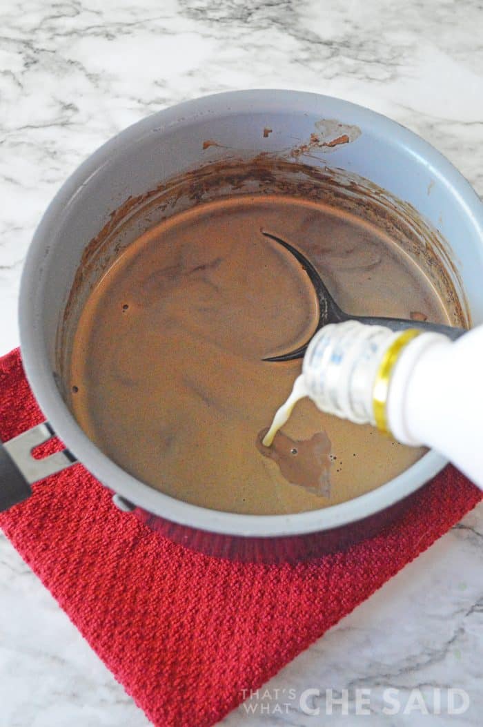adding rumchata liquor to hot chocolate
