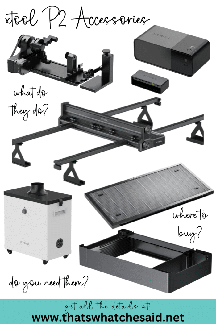 xTool P2 CO2 Laser Accessory Options – That's What {Che} Said