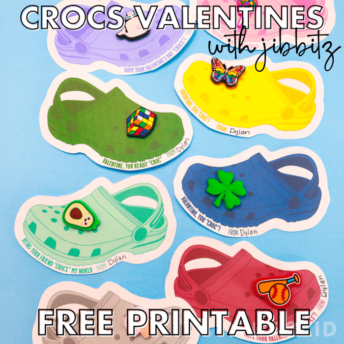 Facebook image for social media of crocs valentines