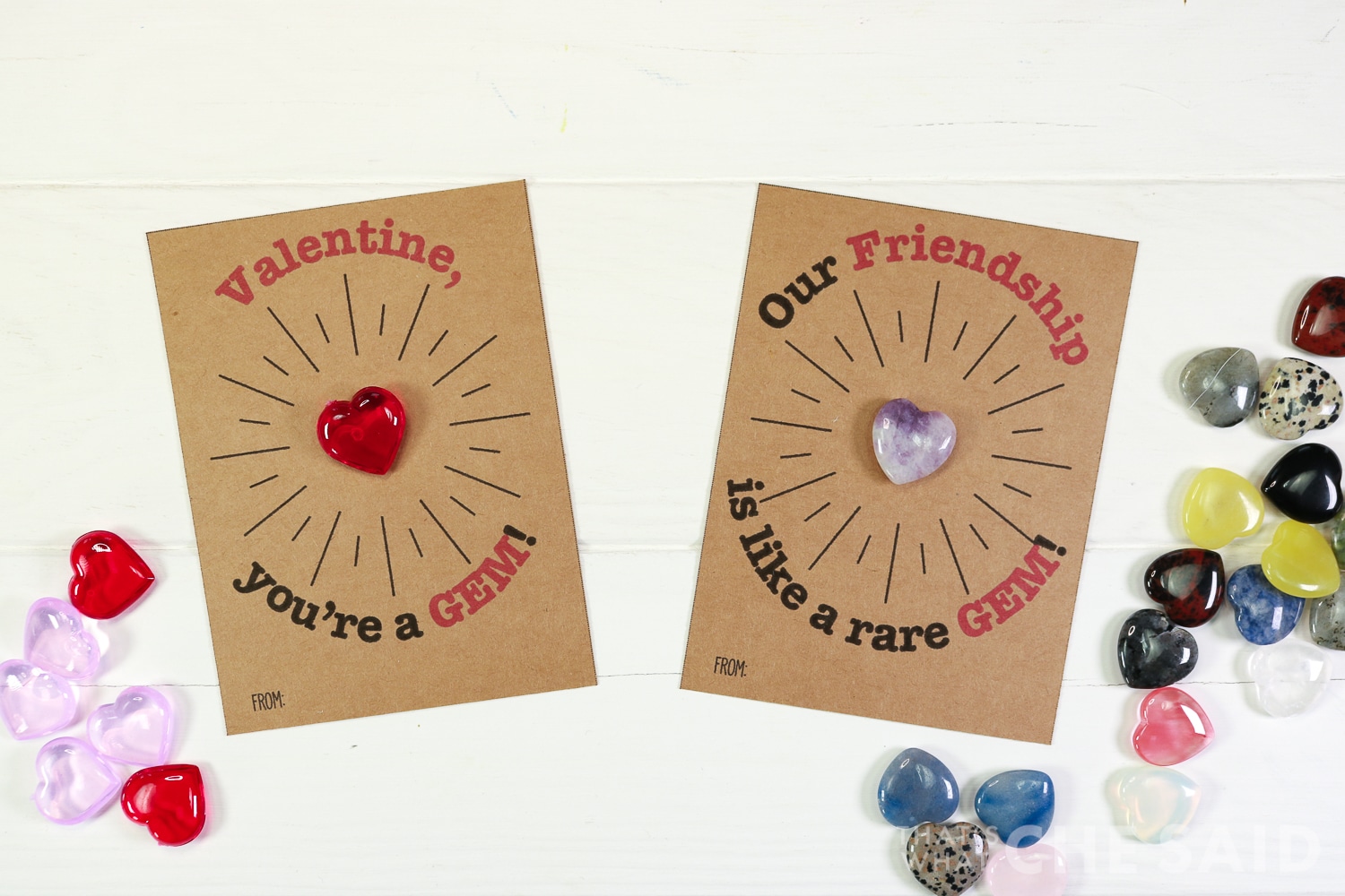 Gem Valentines - 4 options! – That's What {Che} Said...