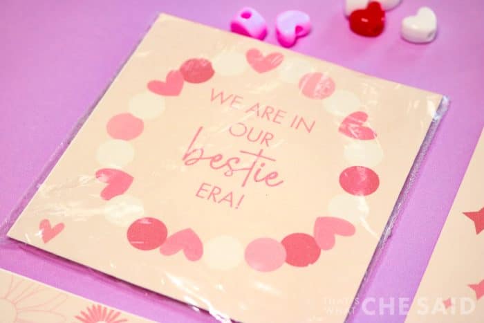 We are in our Bestie Era Valentine Card