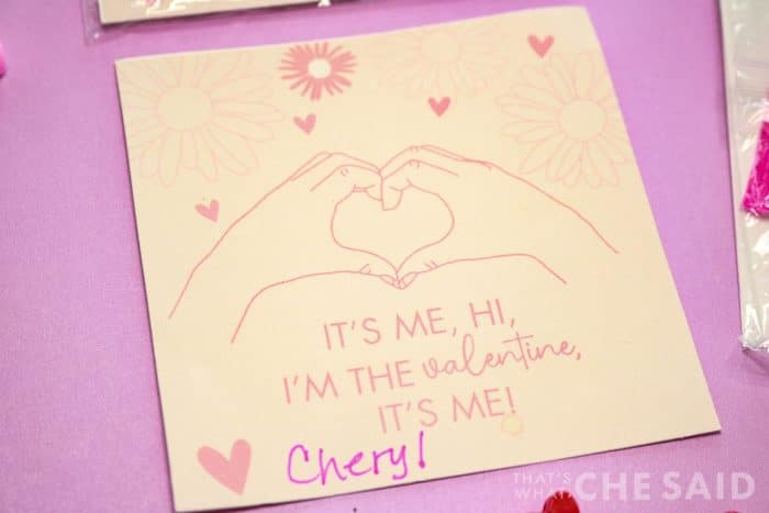 It's Me, hi, I'm the Valentine, It's Me Valentine Cards