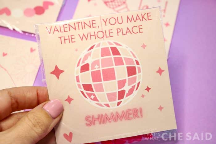 Valentine, You make the Whole Place Shimmer