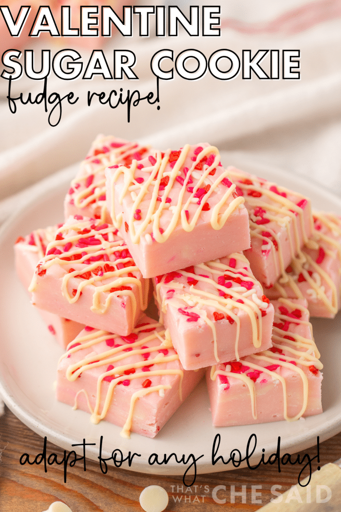 Vertical Sugar Cookie Fudge Social Media - Pin