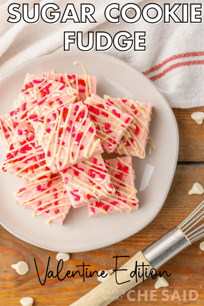 Vertical Sugar Cookie Fudge Social Media - Pin