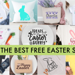 Horizontal Collage of Free Easter SVG files