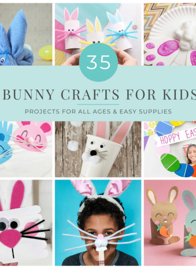 Collage foro 35 Bunny Crafts for kids square