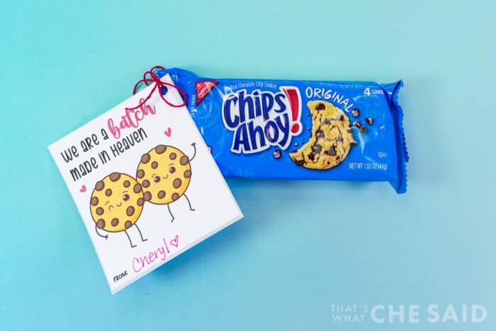 chips Ahoy cookie Valentine Idea