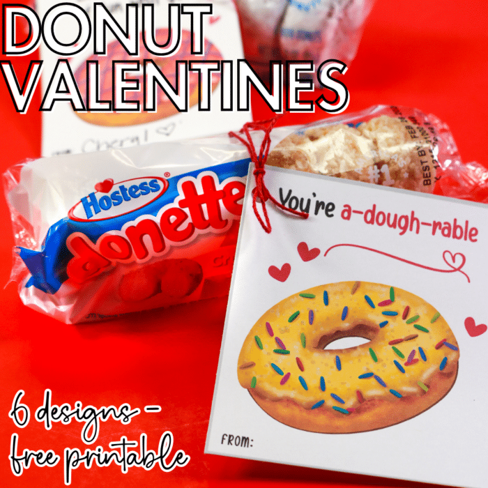 Donut Valentine Printable Social