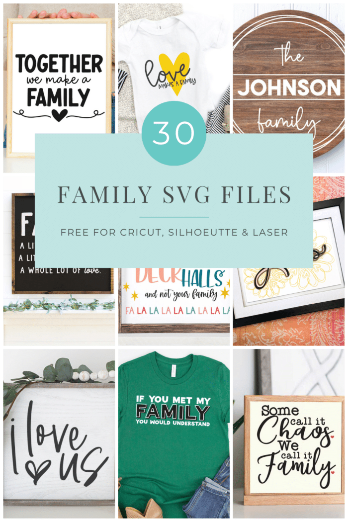 30 Free Family SVG Collage PIn