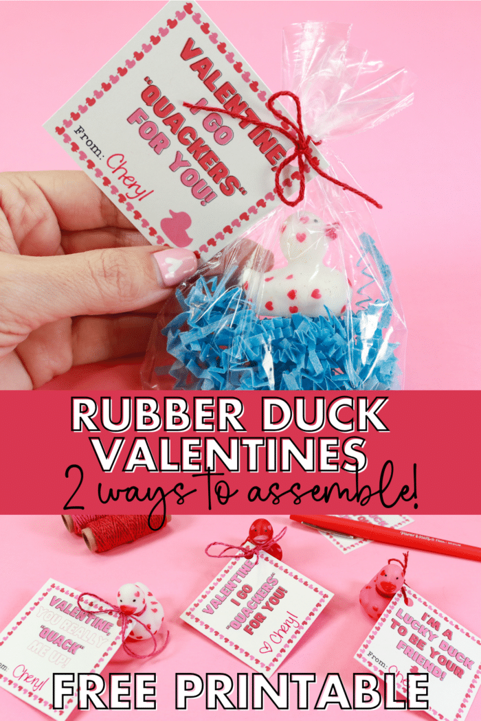 Rubber Duck Valentine Printable Pin