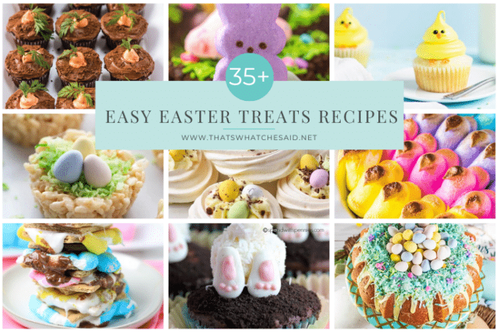 Collage of 35 plus Easter Treats - Horizontal