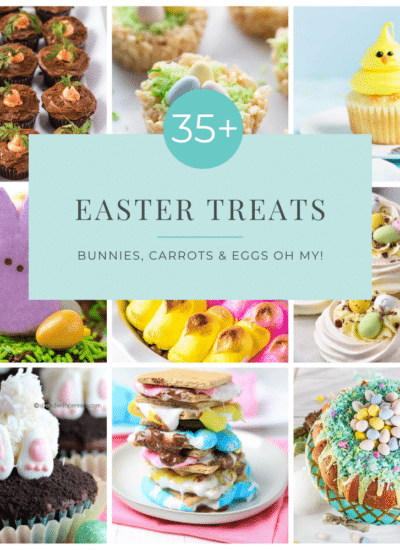 Collage of 35 plus Easter Treats - Square