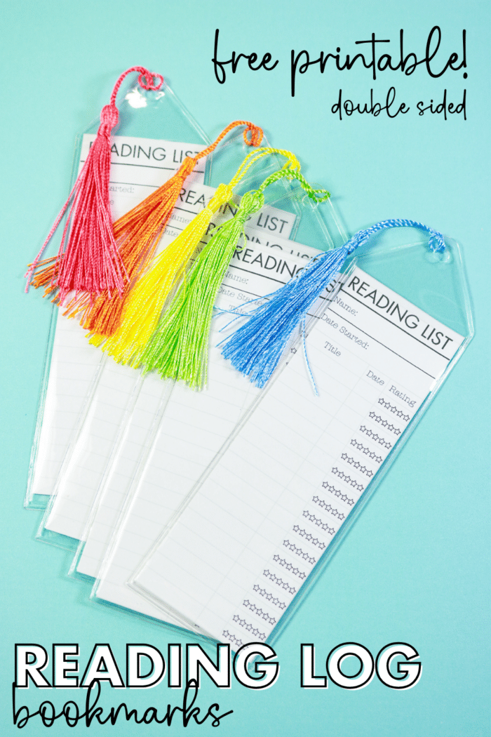 Pin image of reading log book marks