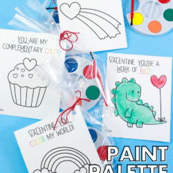 Paint Palette free printable valentine pinterest social image