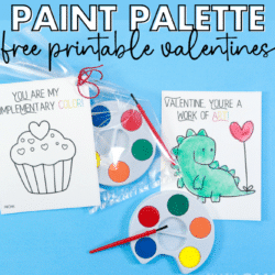 Paint Palette free printable valentine facebook social image