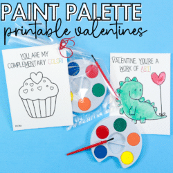 Paint Palette free printable valentine instagram social image