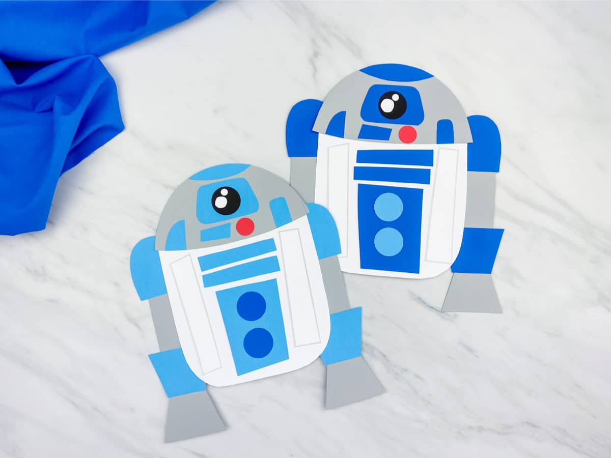 R2D2 crafts made from paper