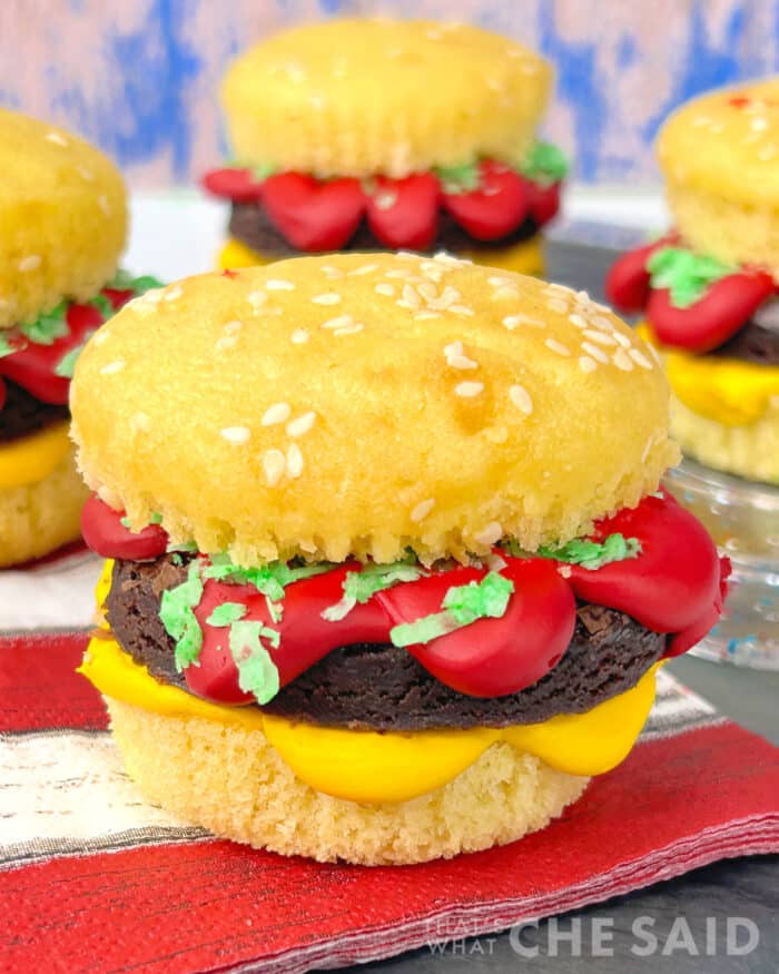 Burger Cupcake for Summer BBQs