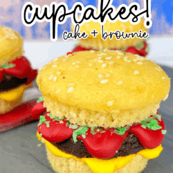 Pin image - Burger Cupcakes