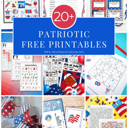 PinCollage of 20+ Free 4th of july Patriotic Printables