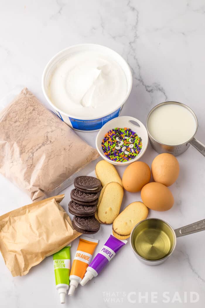 Halloween Graveyard Bucket Treats ingredient shot