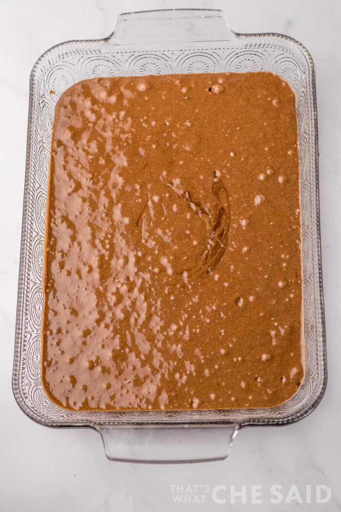making cake